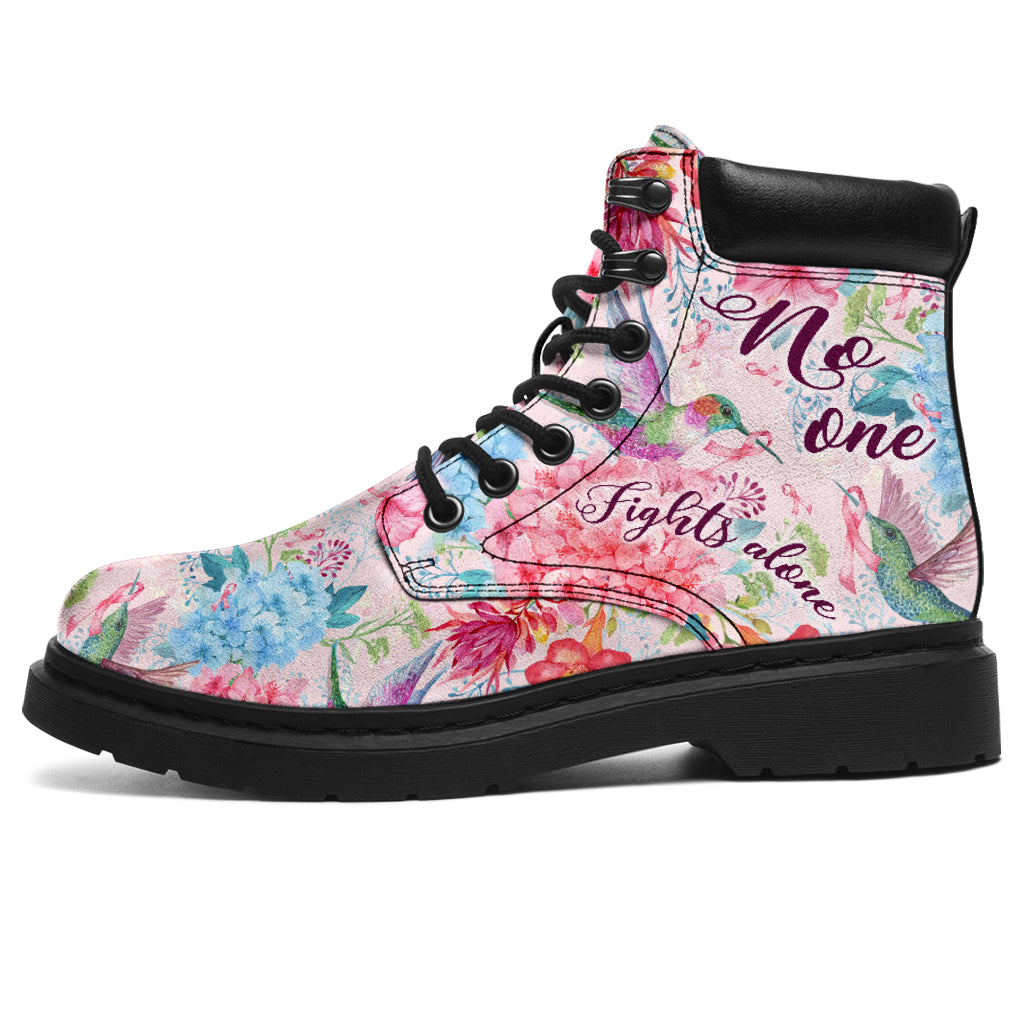 Personne ne lutte seul contre le cancer du sein Bottes toutes saisons 0622