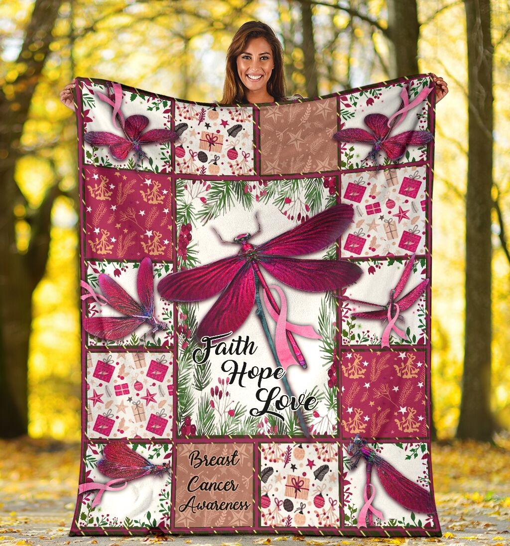Couverture de sensibilisation au cancer du sein Foi, Espoir et Amour 0622