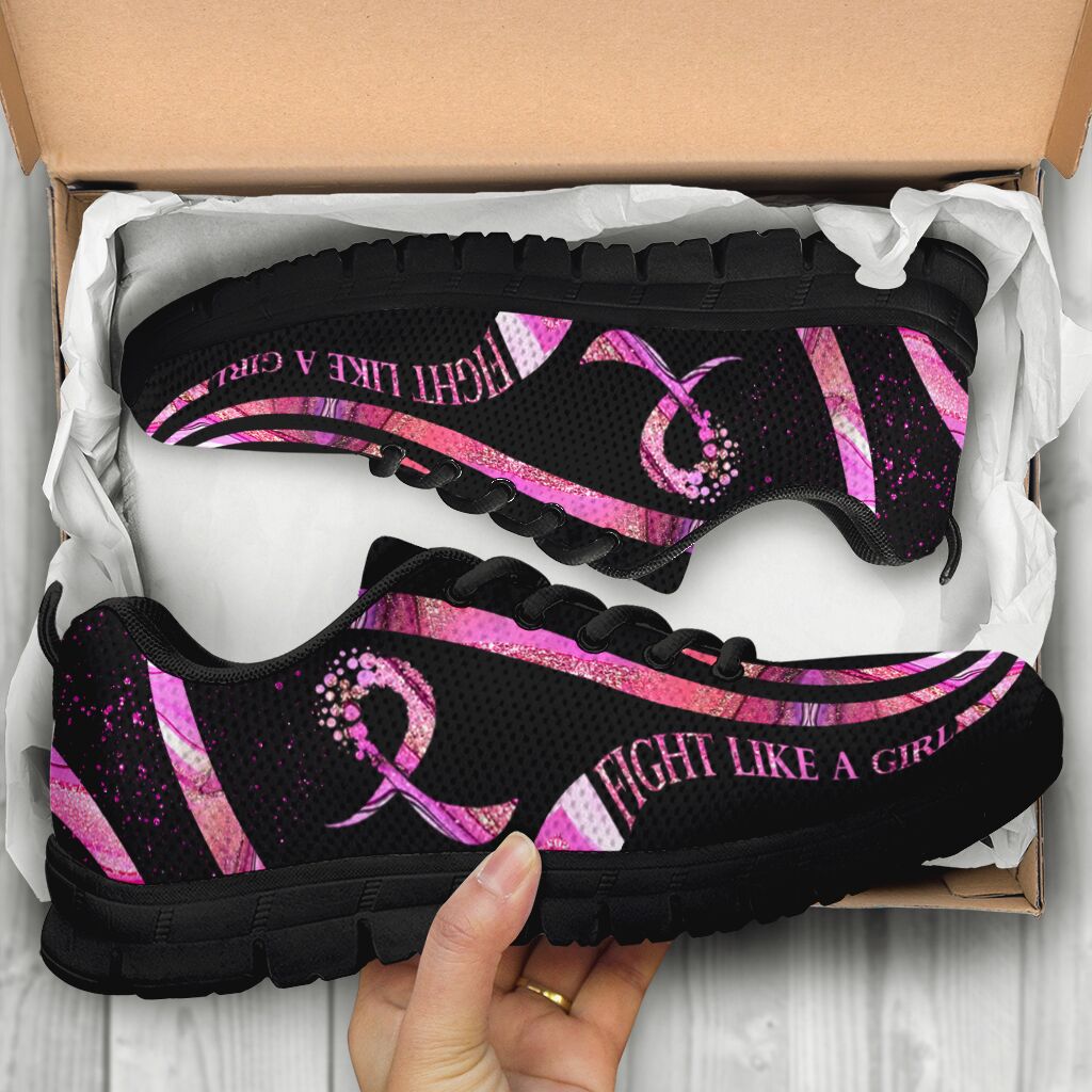 Baskets de sensibilisation au cancer du sein « Fight Like A Girl » 0622