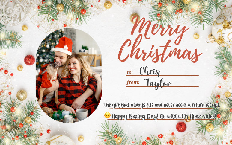 Merry Xmas 2025 Personalized Digital Gift Card