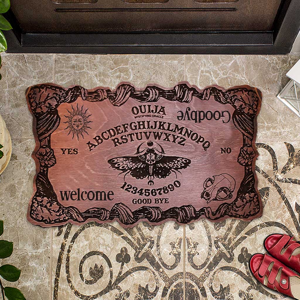 Ouija Welcome Goodbye - Witch Shaped Doormat