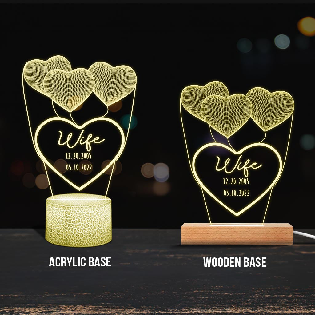 Je t'aime maman - Cadeau pour maman, grand-mère, grand-père, mari, femme, papa - Plaque lumineuse personnalisée