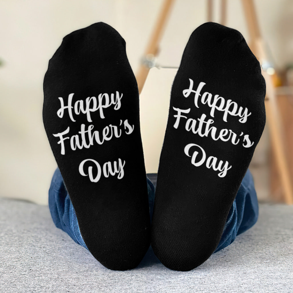 Without Me - Gift for dad, mom - Personalized Socks