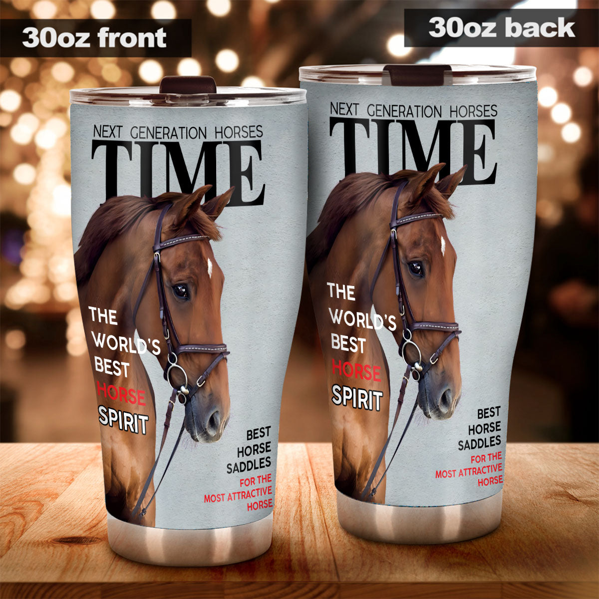 Couvertures de magazines - Gobelet personnalisé à motif cheval