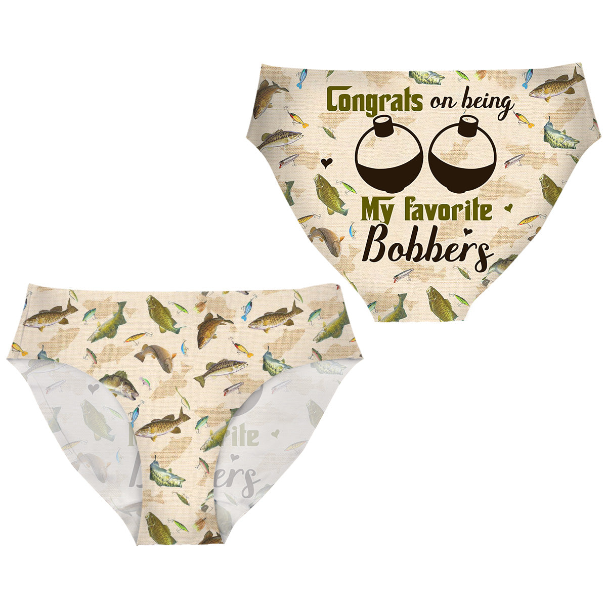 Félicitations pour être ma canne à pêche ! - Slips de pêche pour femmes et boxers pour hommes