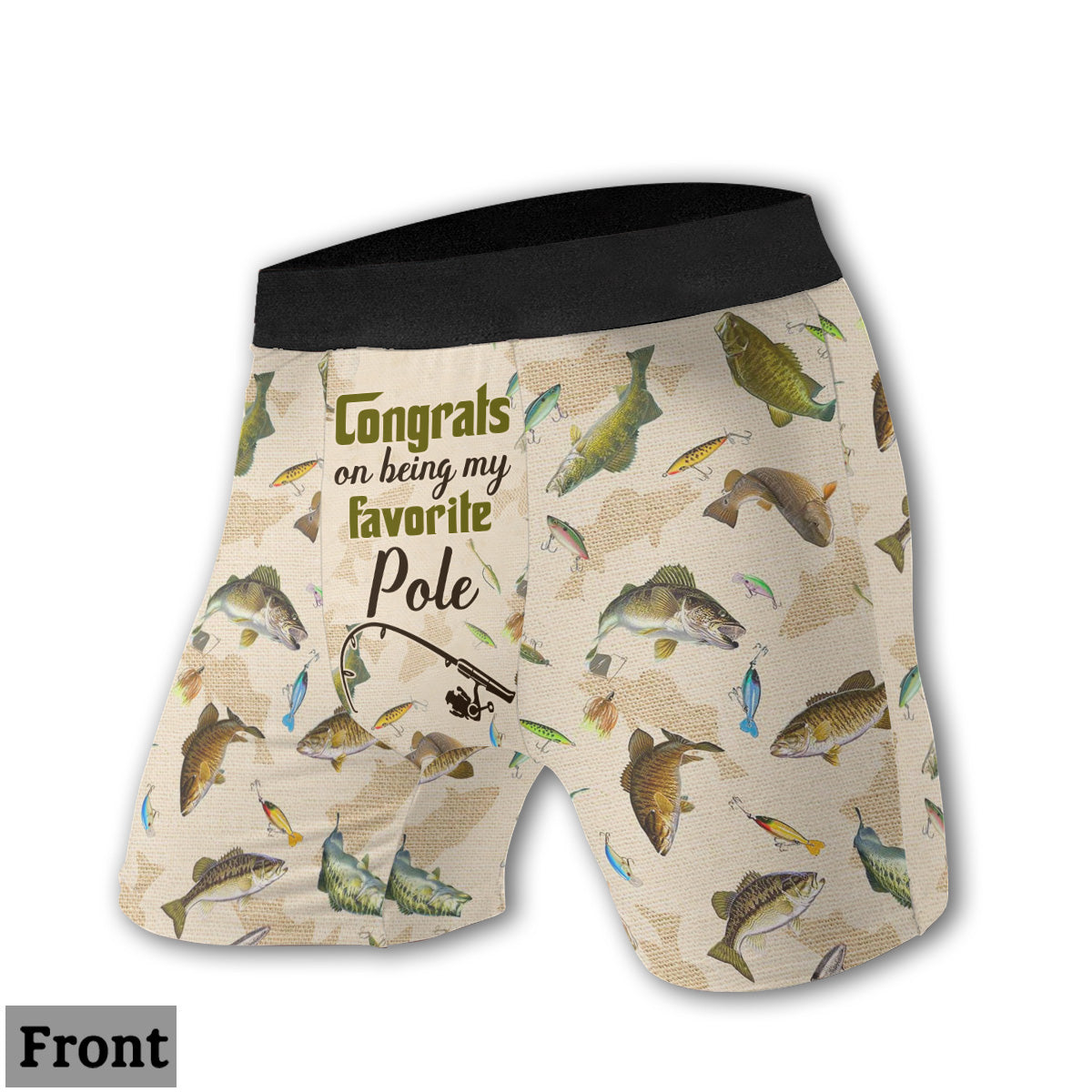 Félicitations pour être ma canne à pêche ! - Slips de pêche pour femmes et boxers pour hommes