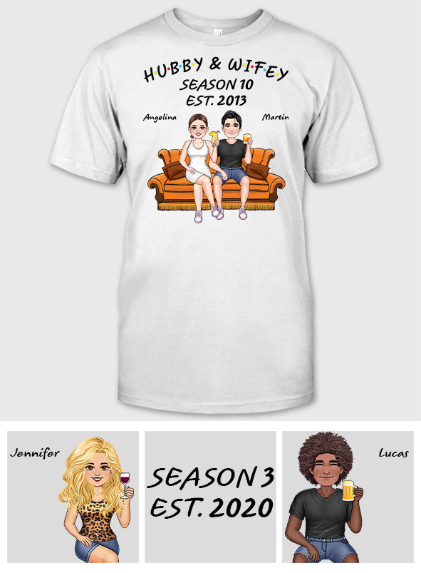 T-shirt et sweat à capuche personnalisés « Mari et Femme »