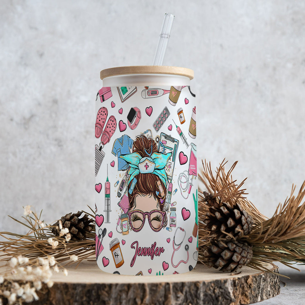 Vie d'infirmière - Verre à boire personnalisé pour infirmière