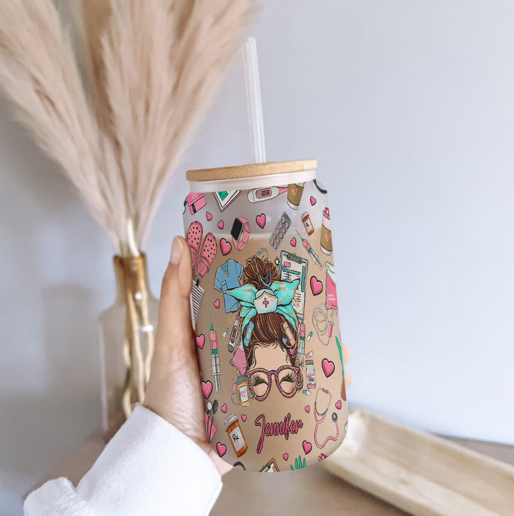 Vie d'infirmière - Verre à boire personnalisé pour infirmière