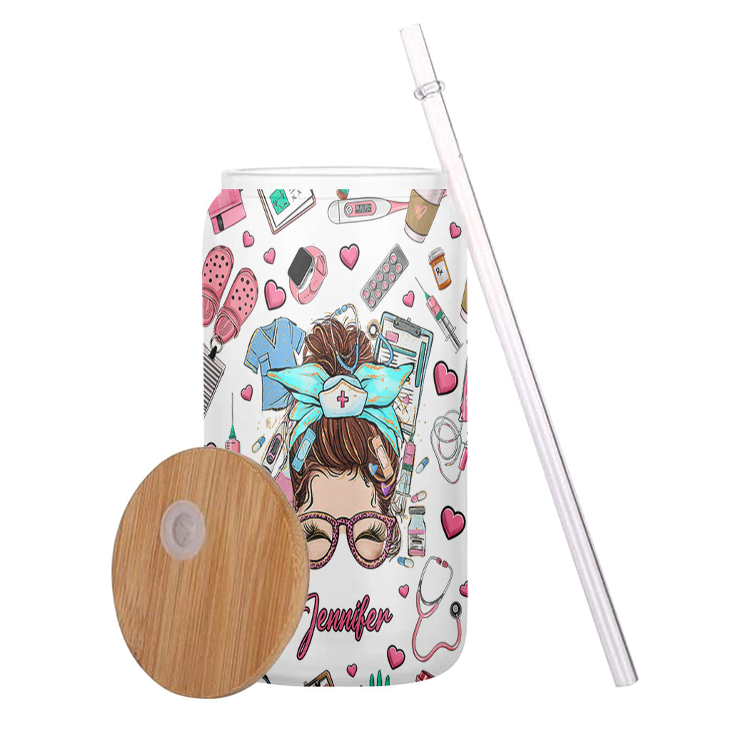 Vie d'infirmière - Verre à boire personnalisé pour infirmière