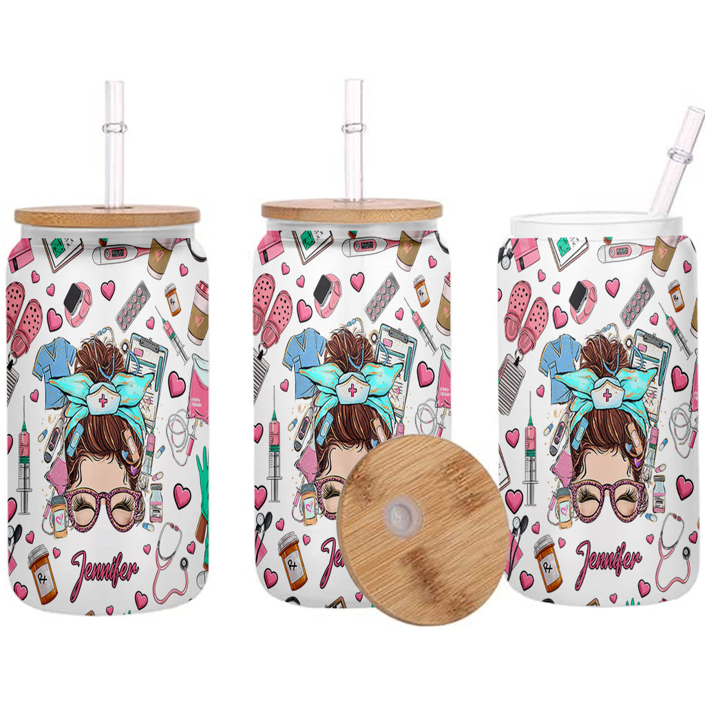 Vie d'infirmière - Verre à boire personnalisé pour infirmière