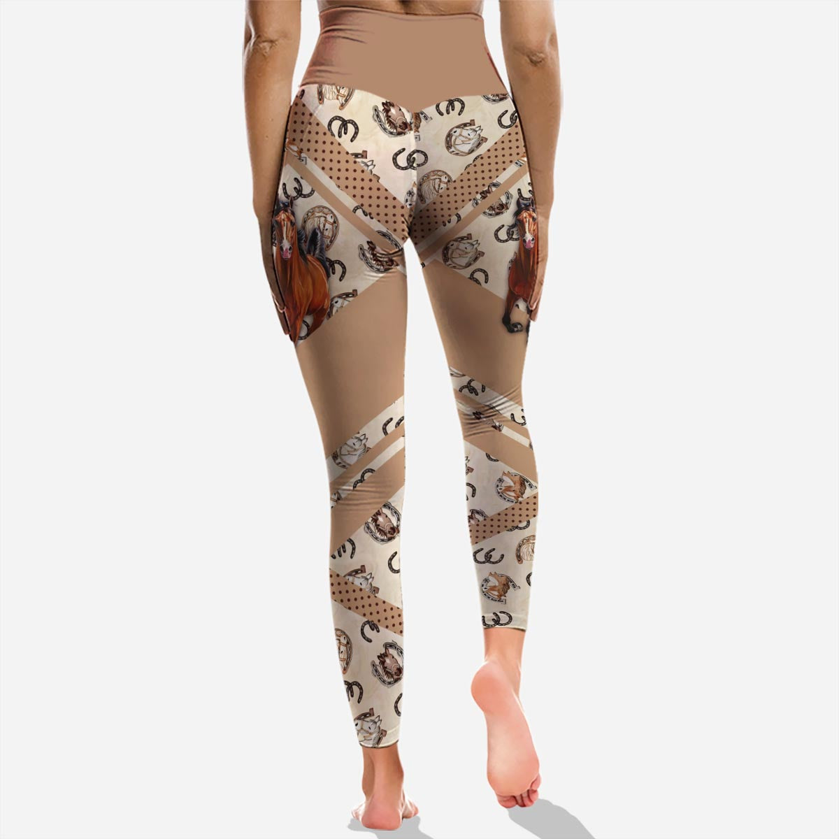 Pierre Feuille Ciseaux - Sweat à capuche et leggings personnalisés à motif cheval