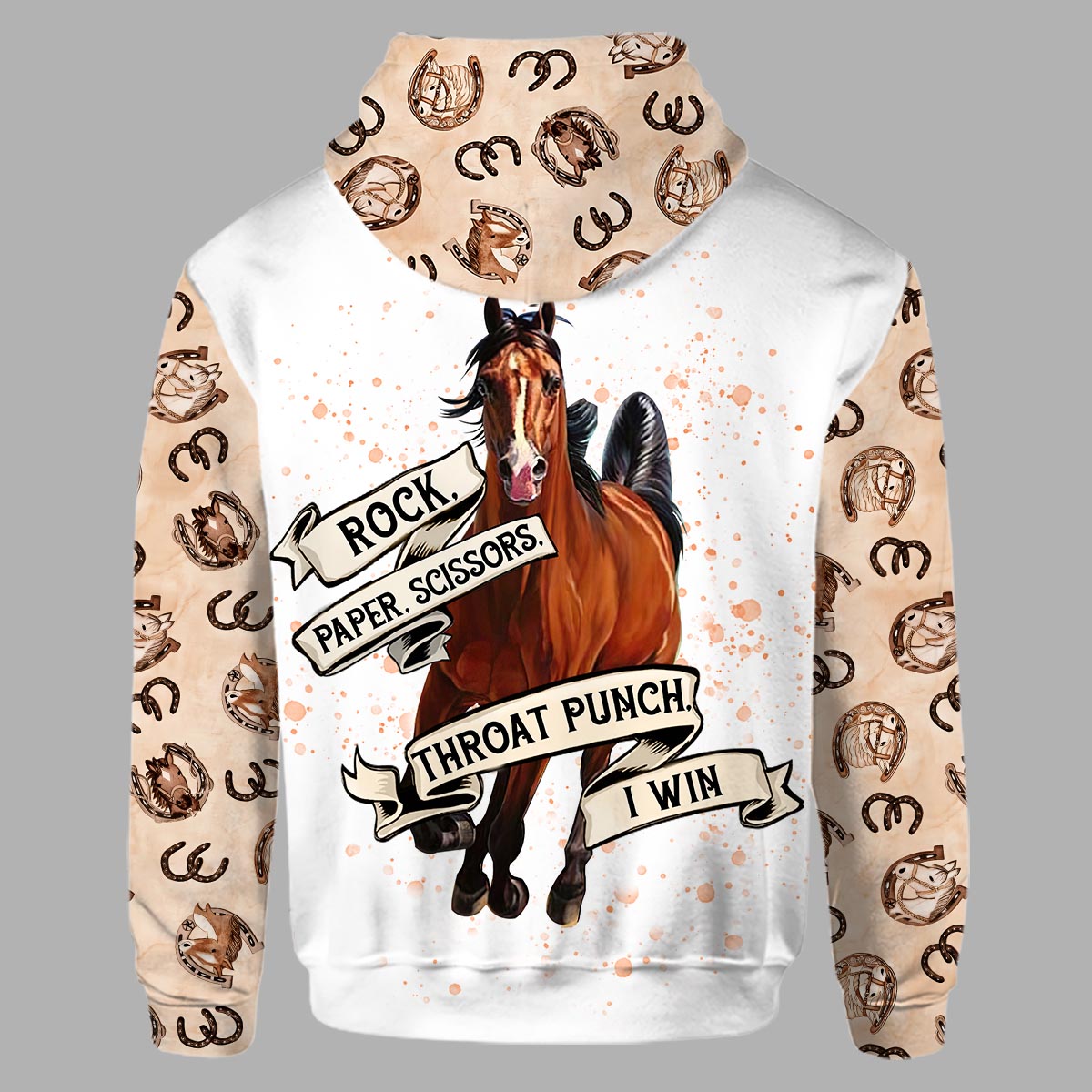 Pierre Feuille Ciseaux - Sweat à capuche et leggings personnalisés à motif cheval