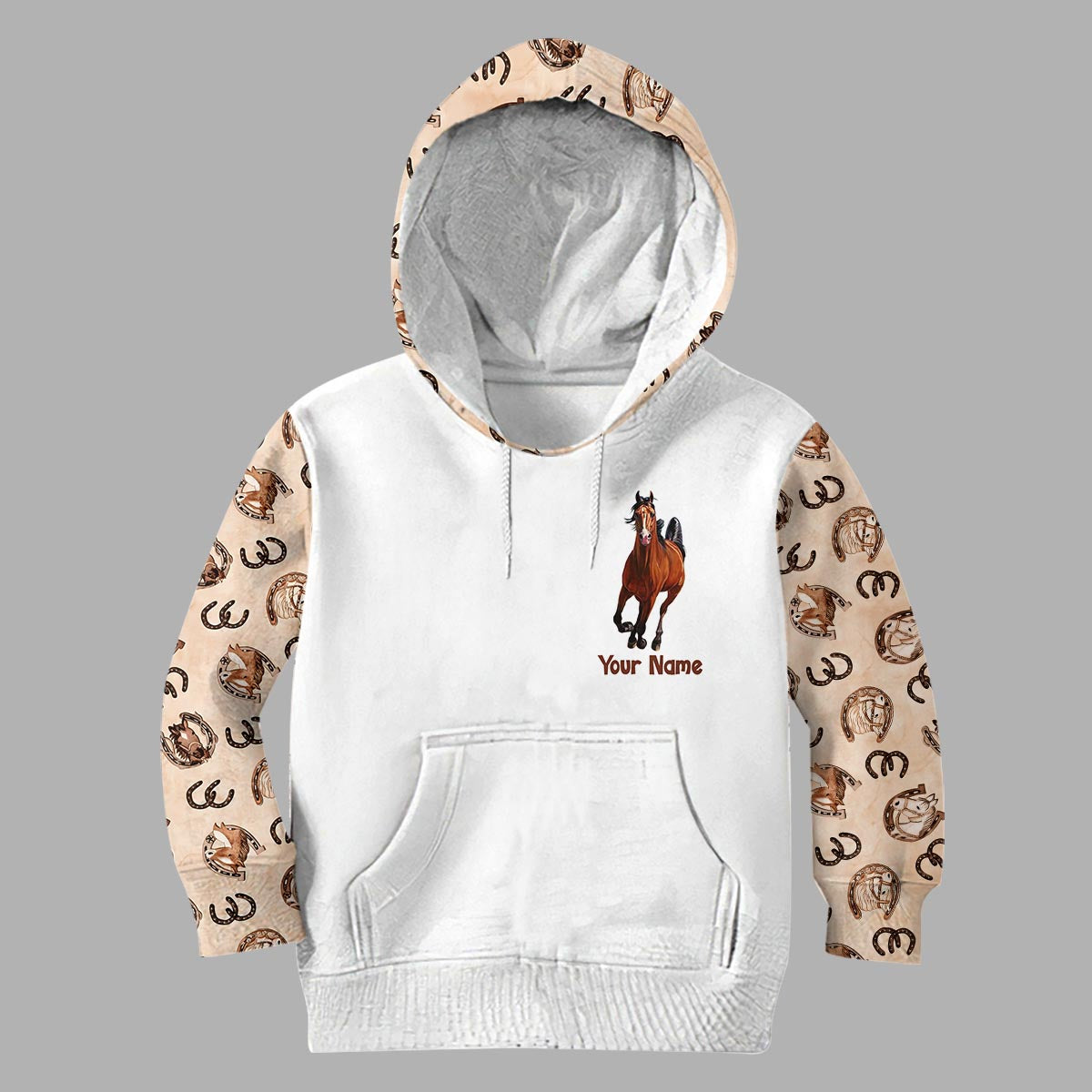 Pierre Feuille Ciseaux - Sweat à capuche et leggings personnalisés à motif cheval