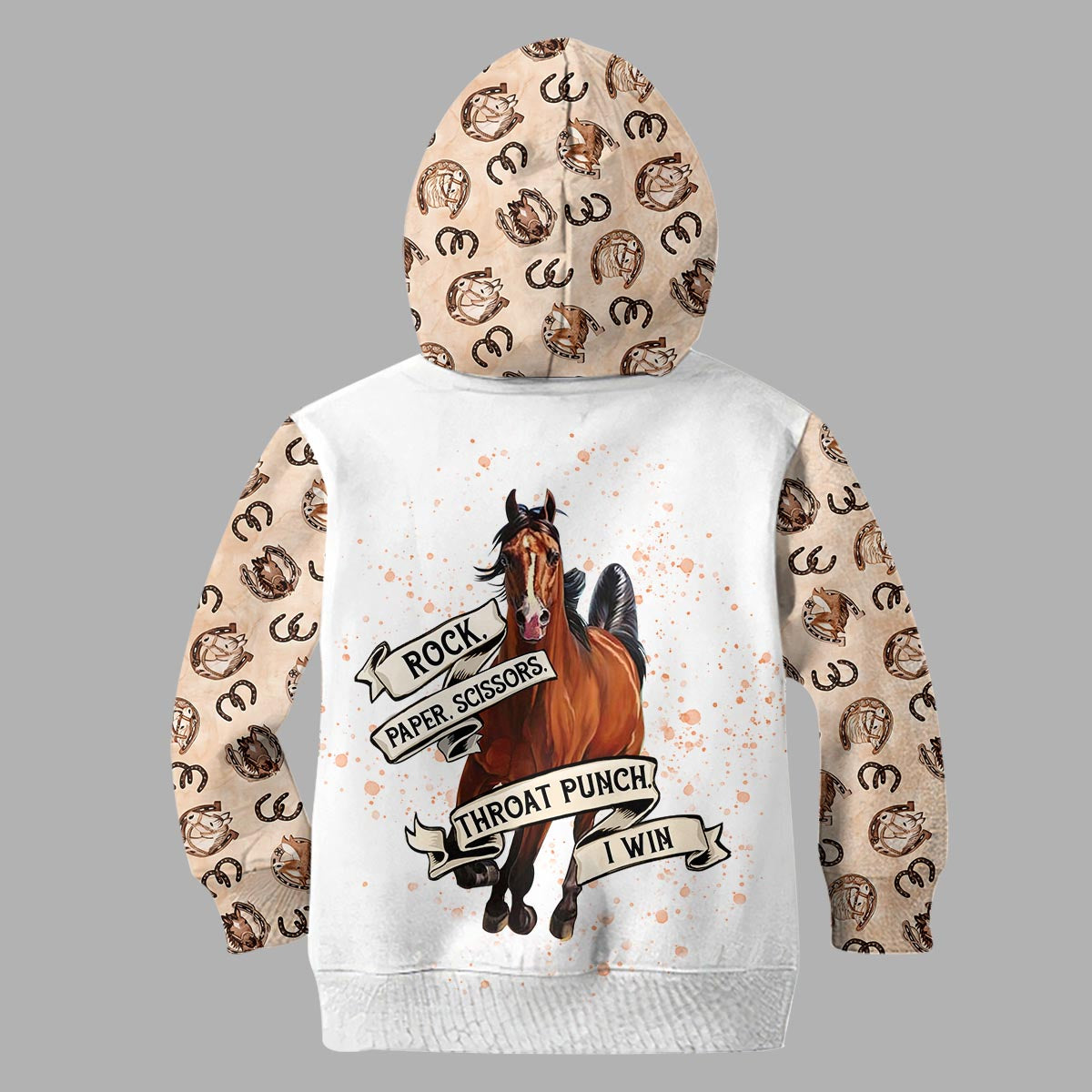 Pierre Feuille Ciseaux - Sweat à capuche et leggings personnalisés à motif cheval