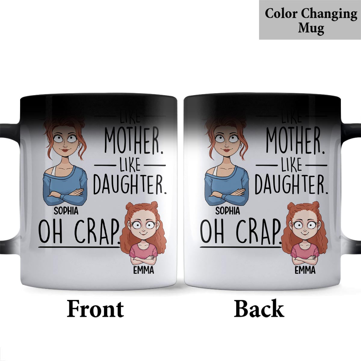 Like Father Like Daughter Like Son - Gift for dad, mom, son, daughter - Personalized Mug