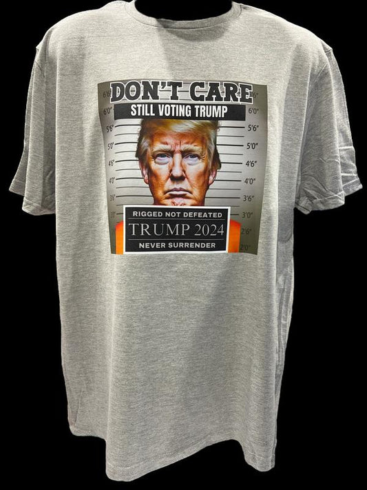 T-shirt « Je m'en fiche, je vote quand même pour Trump », T-shirt humoristique sur Trump et les criminels, T-shirts et sweats à capuche de soutien à Trump