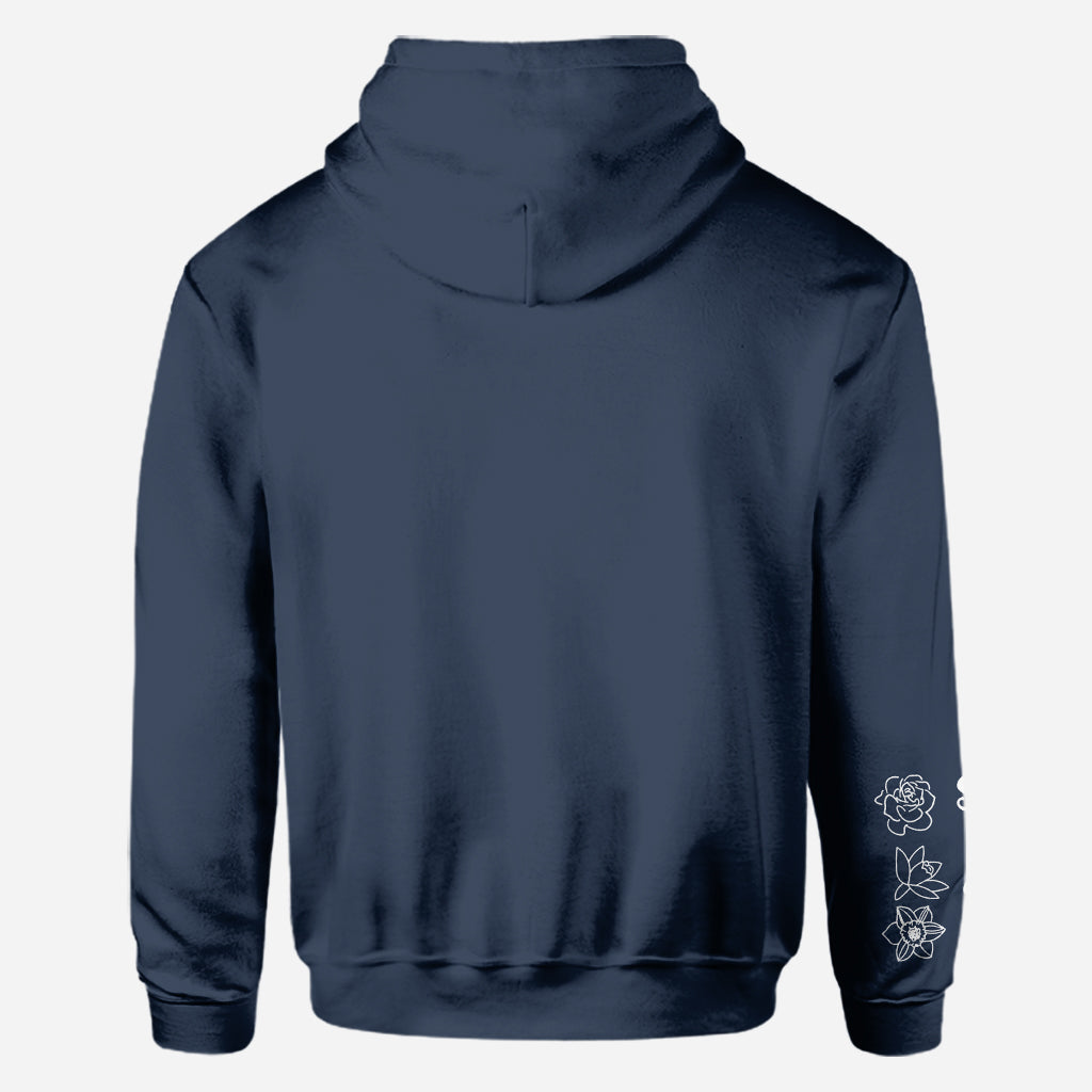 Fleurs de Nana - Cadeau pour grand-mère, maman, papa, tante - T-shirt personnalisé intégral