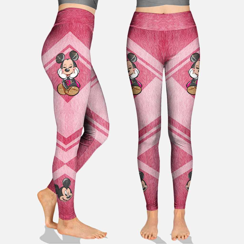 Personne ne combat seul - Sweat à capuche et legging personnalisés pour la sensibilisation au cancer du sein