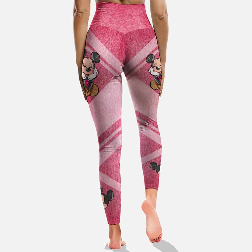 Personne ne combat seul - Sweat à capuche et legging personnalisés pour la sensibilisation au cancer du sein
