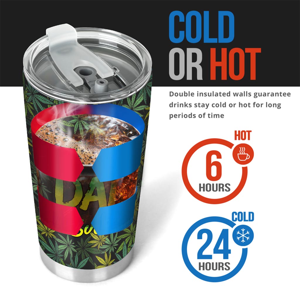 Le papa le plus cool du monde - Gobelet à weed personnalisé