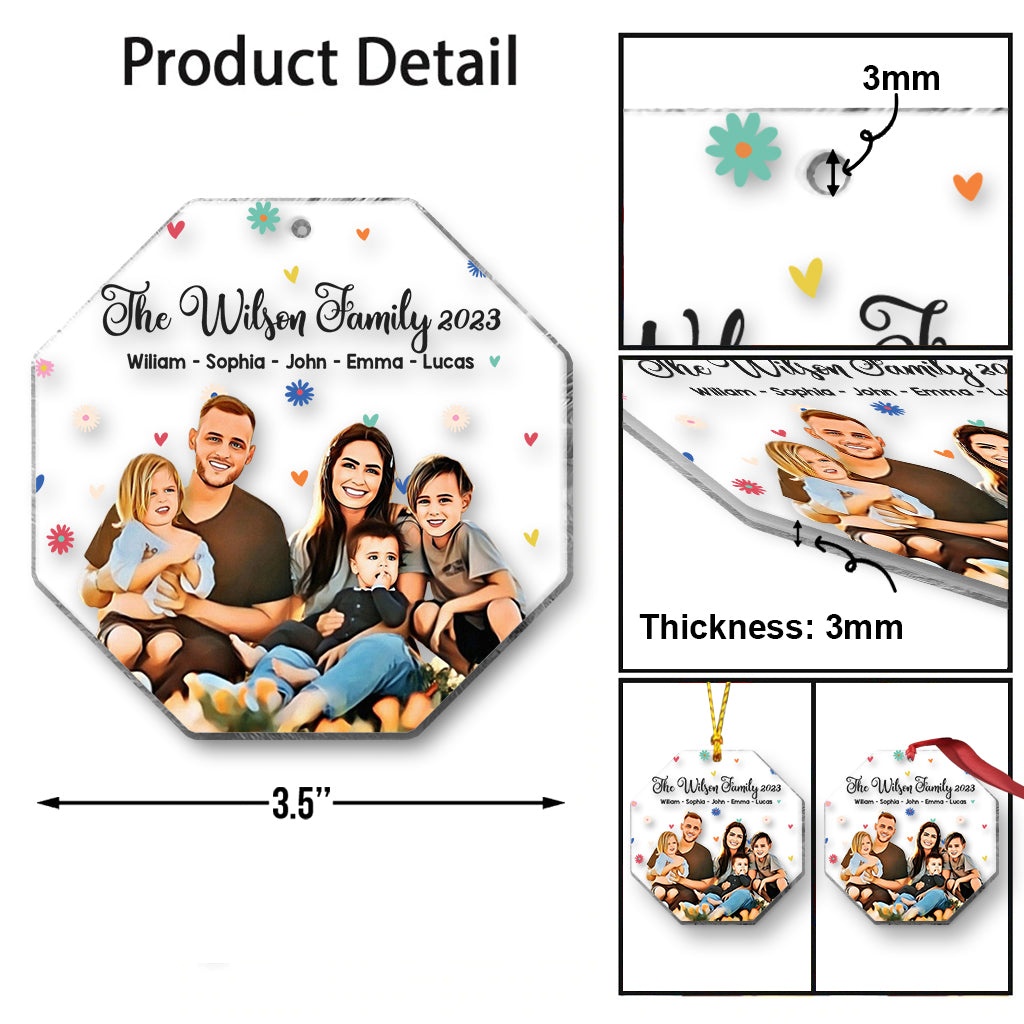 Notre famille - Ornement familial personnalisé