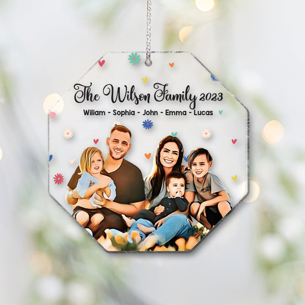 Notre famille - Ornement familial personnalisé