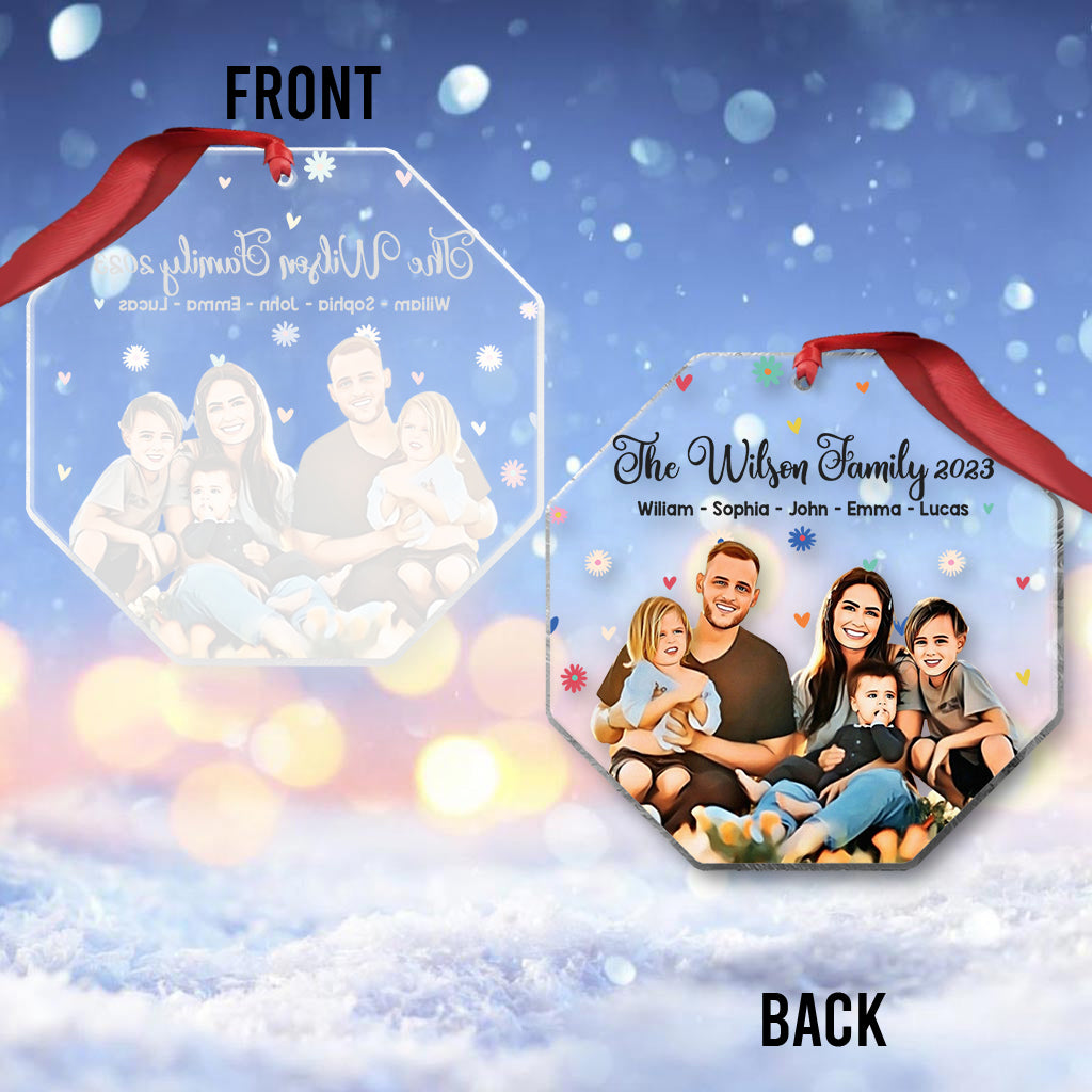 Notre famille - Ornement familial personnalisé