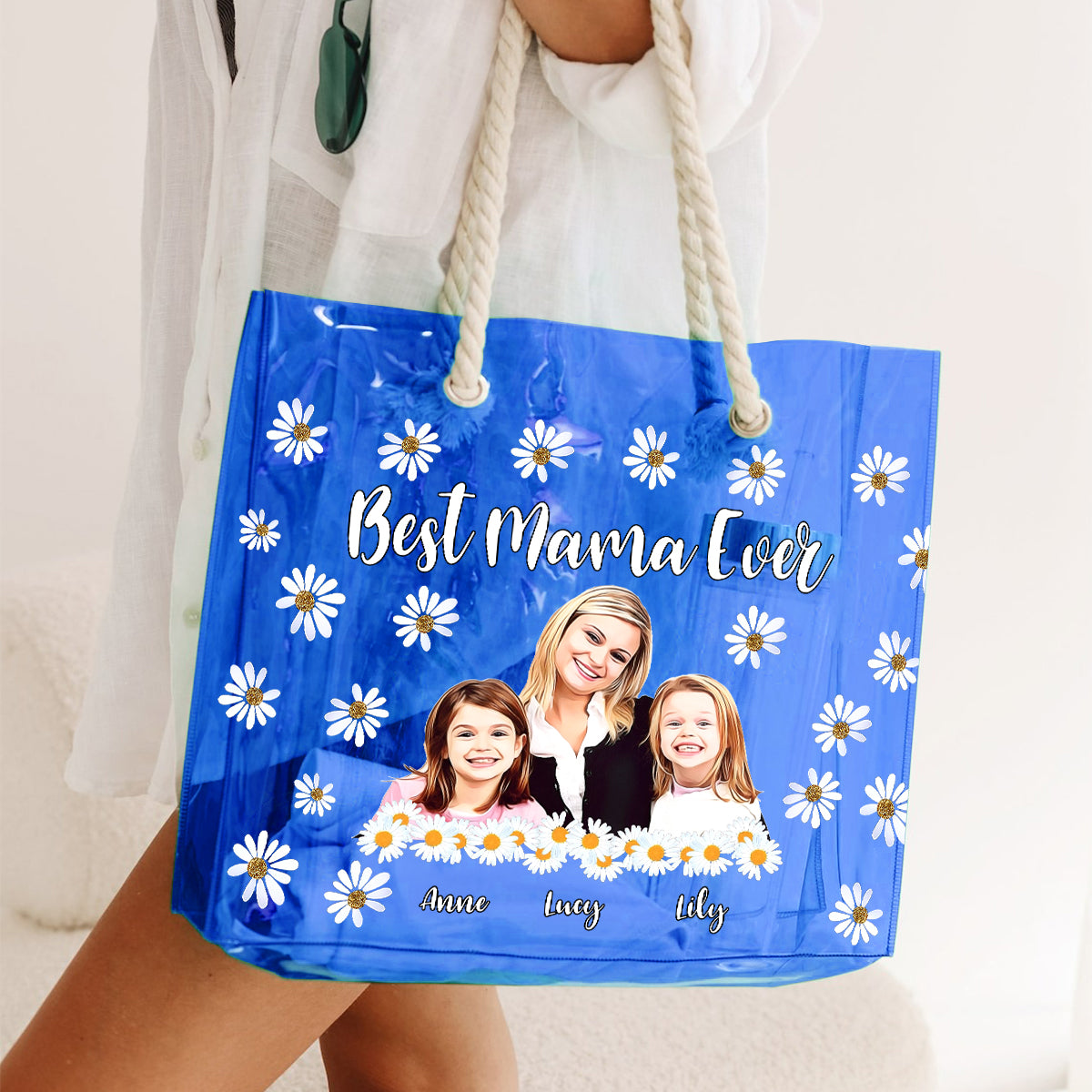 Best Mama Ever - Personalized Mother Clear Tote Bag