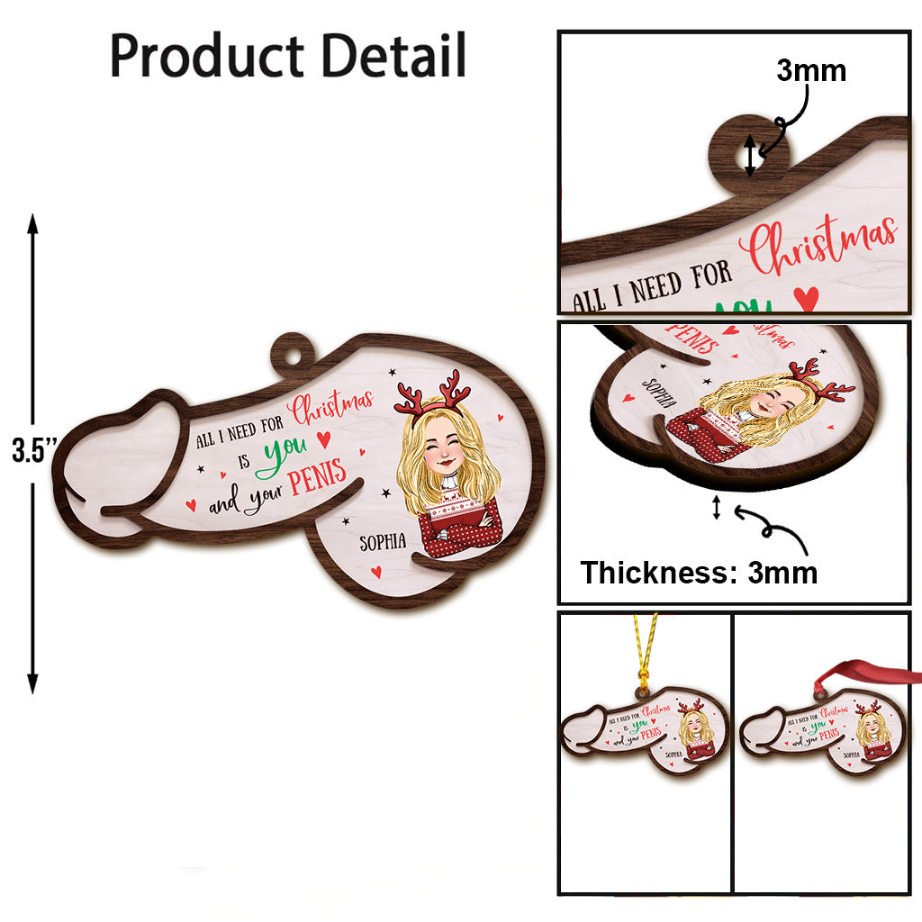 Tout ce dont j'ai besoin pour Noël - Ornement personnalisé pour couple