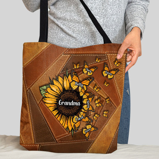 Magnifique tournesol, mes plus grandes bénédictions - Cadeau pour grand-mère, maman - Sac fourre-tout personnalisé