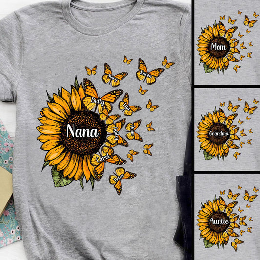 Magnifique tournesol, bénie d'être appelée - Cadeau pour grand-mère, maman - T-shirt et sweat à capuche personnalisés
