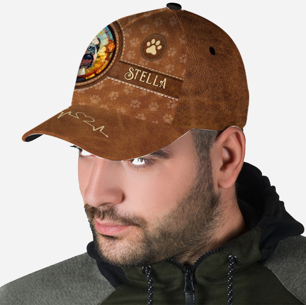Stained Glass Dog - Personalized Dog Classic Cap