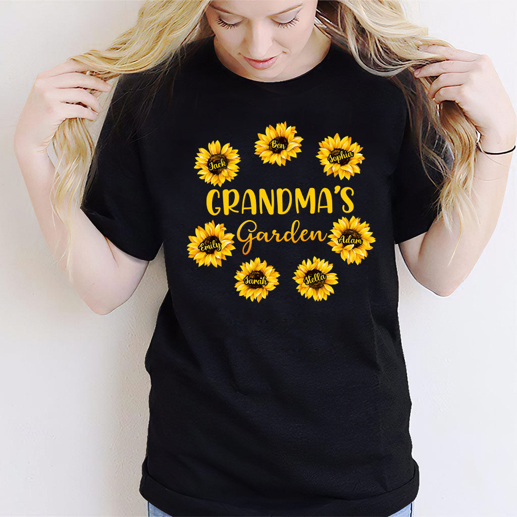 Le jardin de grand-mère - Cadeau pour grand-mère, maman, papa, grand-père - T-shirt et sweat à capuche personnalisés