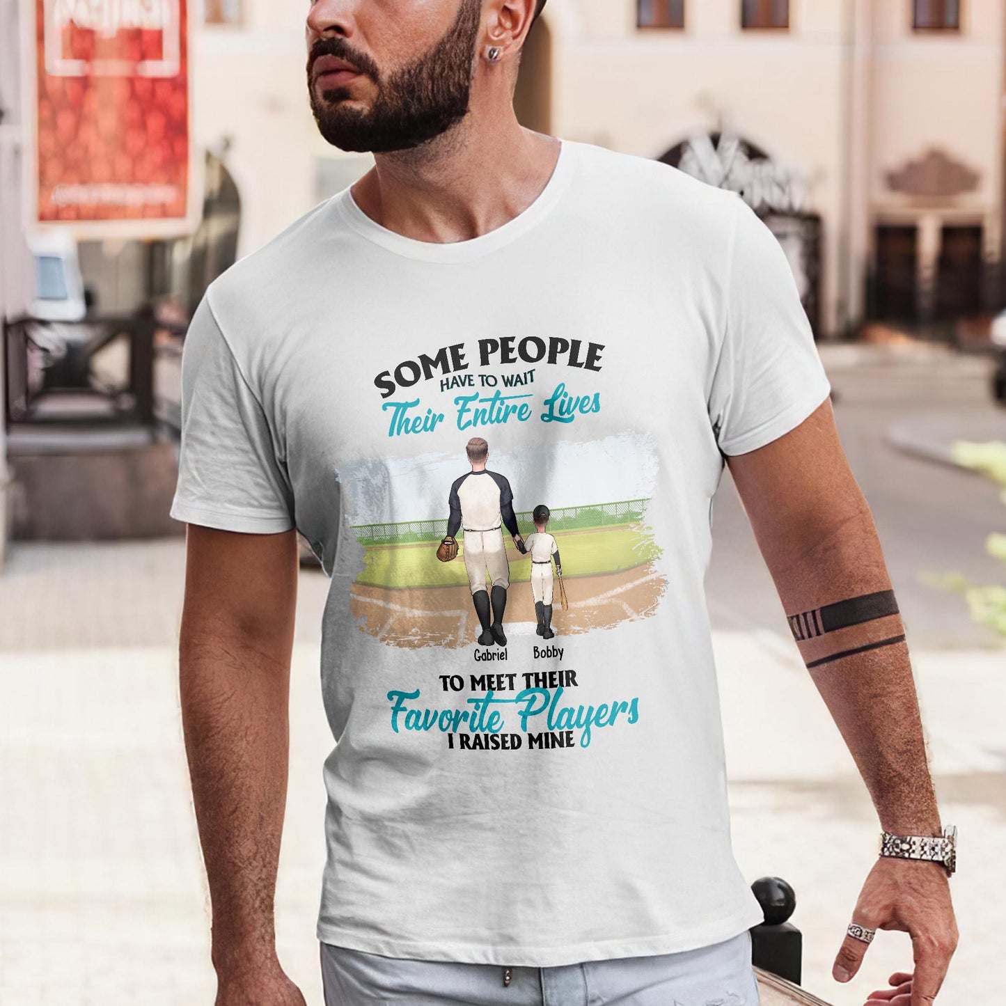 Mon joueur préféré - T-shirt et sweat à capuche de baseball personnalisés