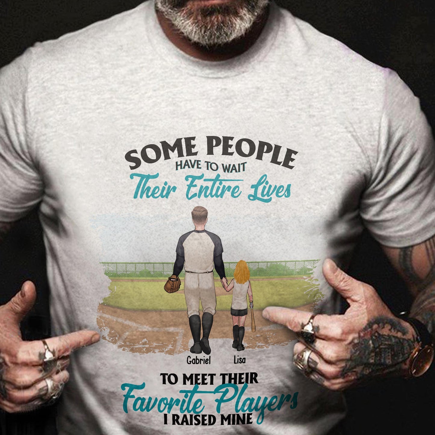 Mon joueur préféré - T-shirt et sweat à capuche de baseball personnalisés