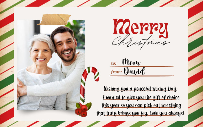 Merry Xmas 2025 Personalized Digital Gift Card