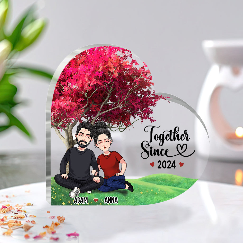 Ensemble depuis - Plaque acrylique personnalisée pour couple