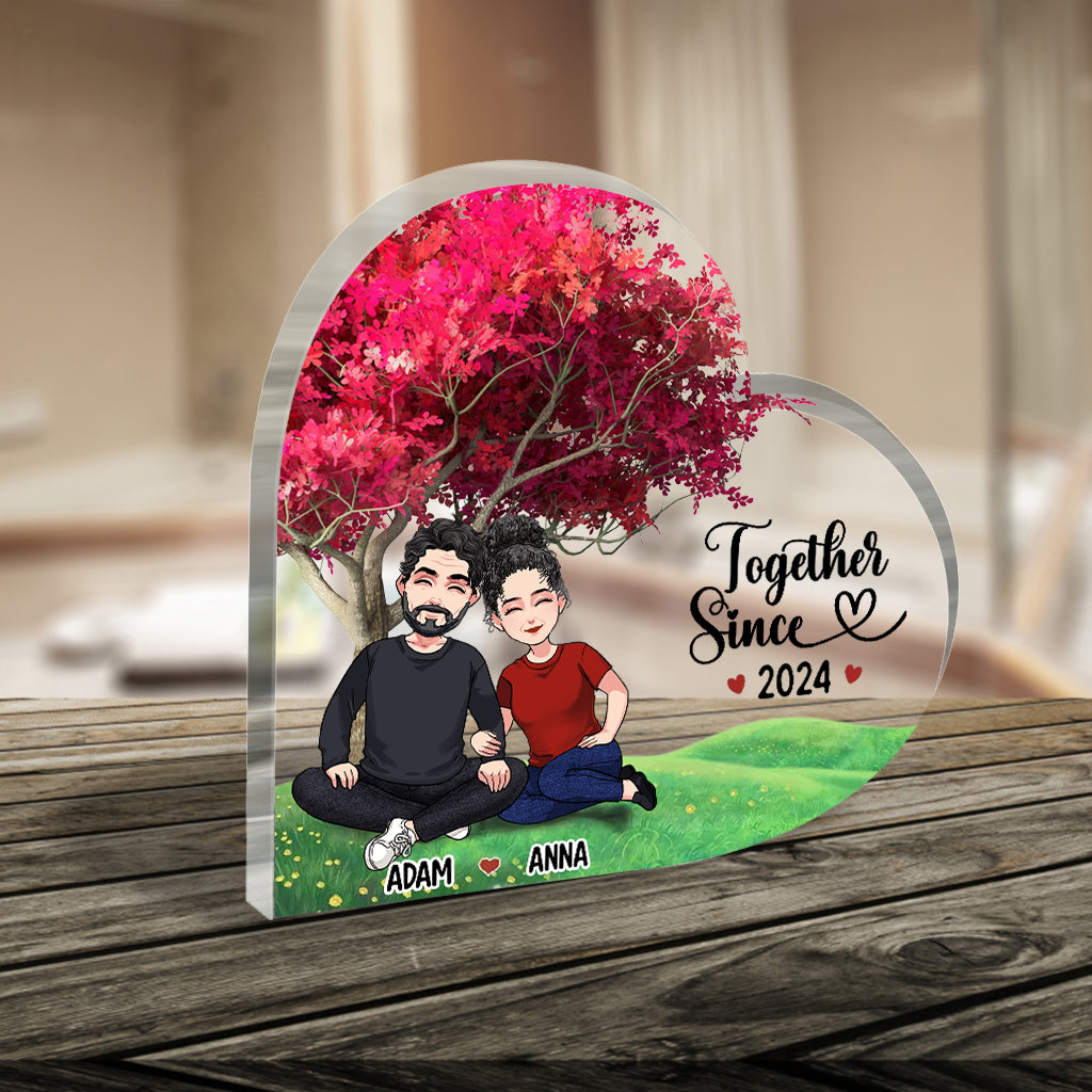 Ensemble depuis - Plaque acrylique personnalisée pour couple
