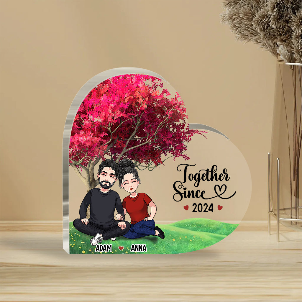Ensemble depuis - Plaque acrylique personnalisée pour couple