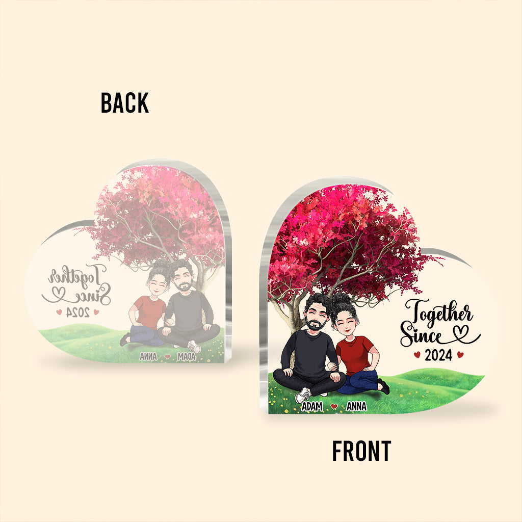 Ensemble depuis - Plaque acrylique personnalisée pour couple