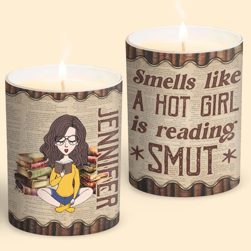 Smells Like I Have No Shelf Control - Personalized Book Candle With Wooden Lid