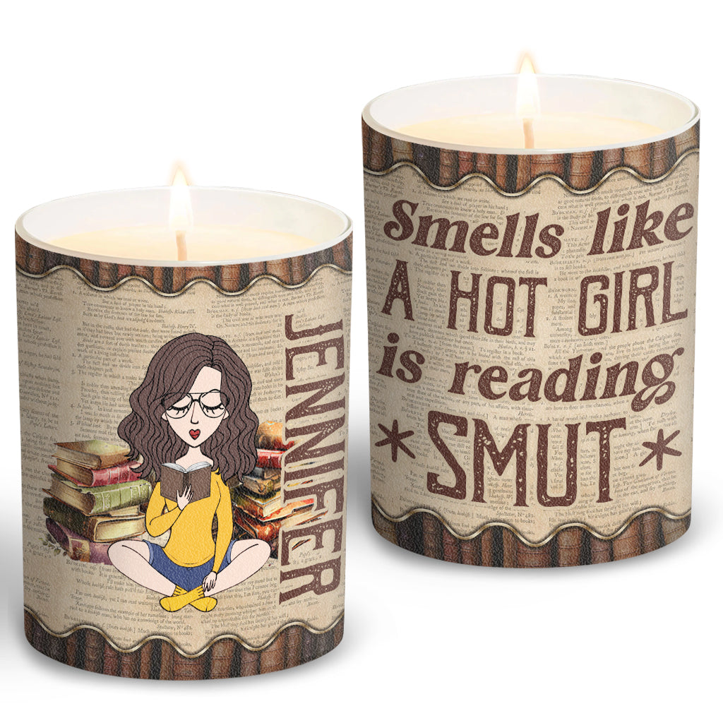 Smells Like I Have No Shelf Control - Personalized Book Candle With Wooden Lid