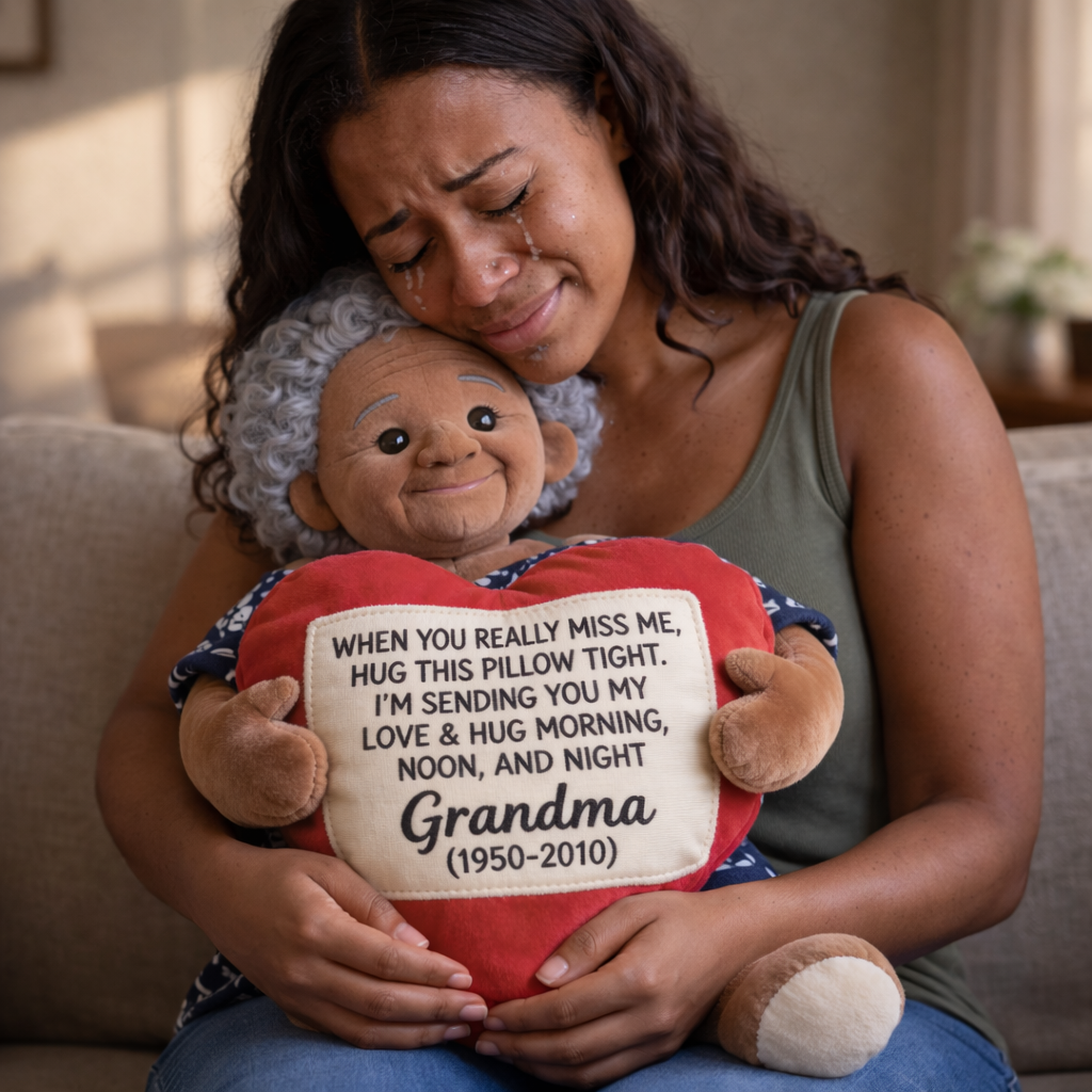 Cadeau commémoratif pour les êtres chers disparus - Coussin commémoratif personnalisé en fausse fourrure