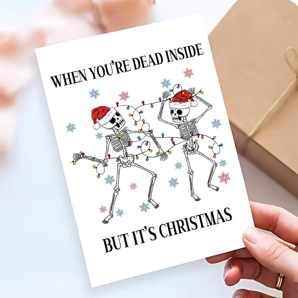Christmas Greeting Card - Skull Greeting Card