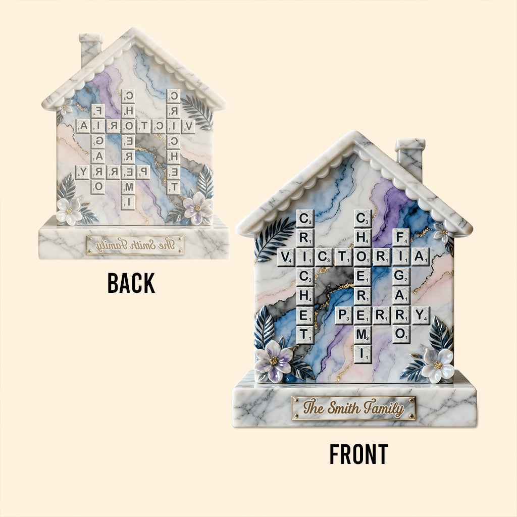 Joyeux Noël - Plaque acrylique personnalisée pour la famille