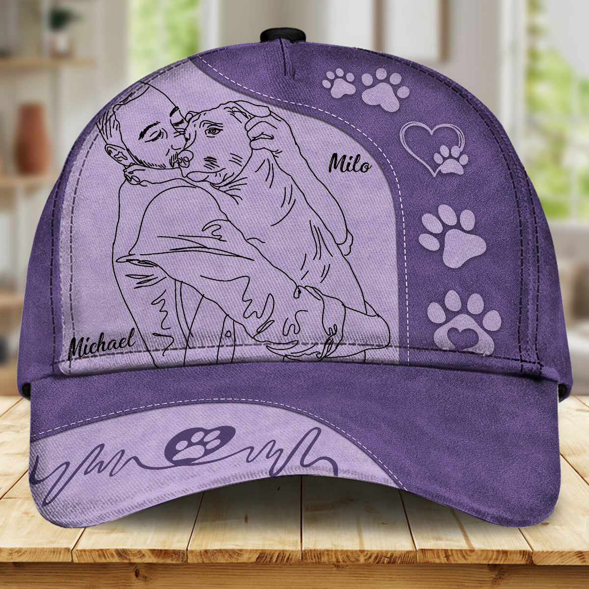 Casquette classique personnalisée pour chien