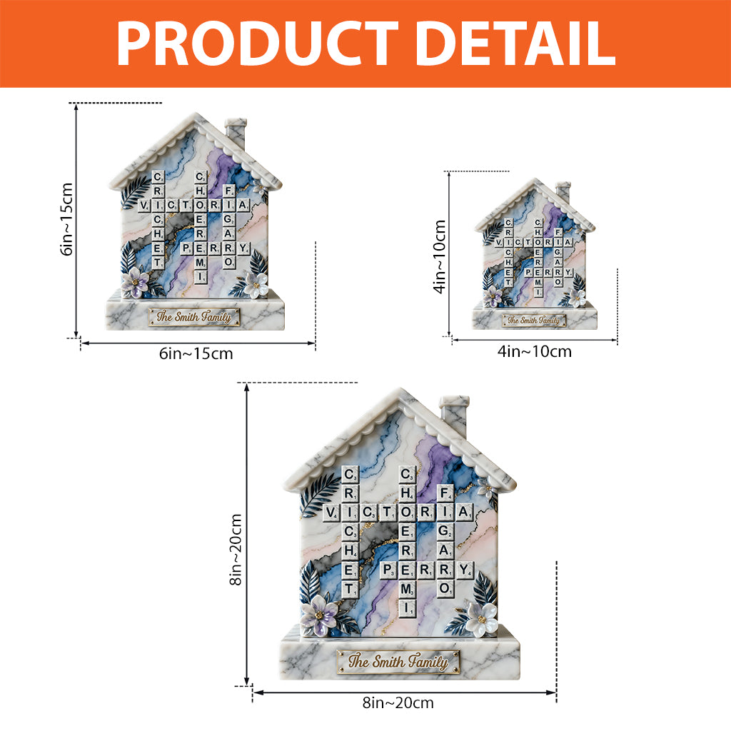 Joyeux Noël - Plaque acrylique personnalisée pour la famille