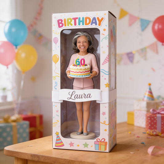 Personalized Older Latina Woman Milestone Birthday Shaped Acrylic Plaque - Custom Birthday Gift for Senior Mom, Grandma, Wife