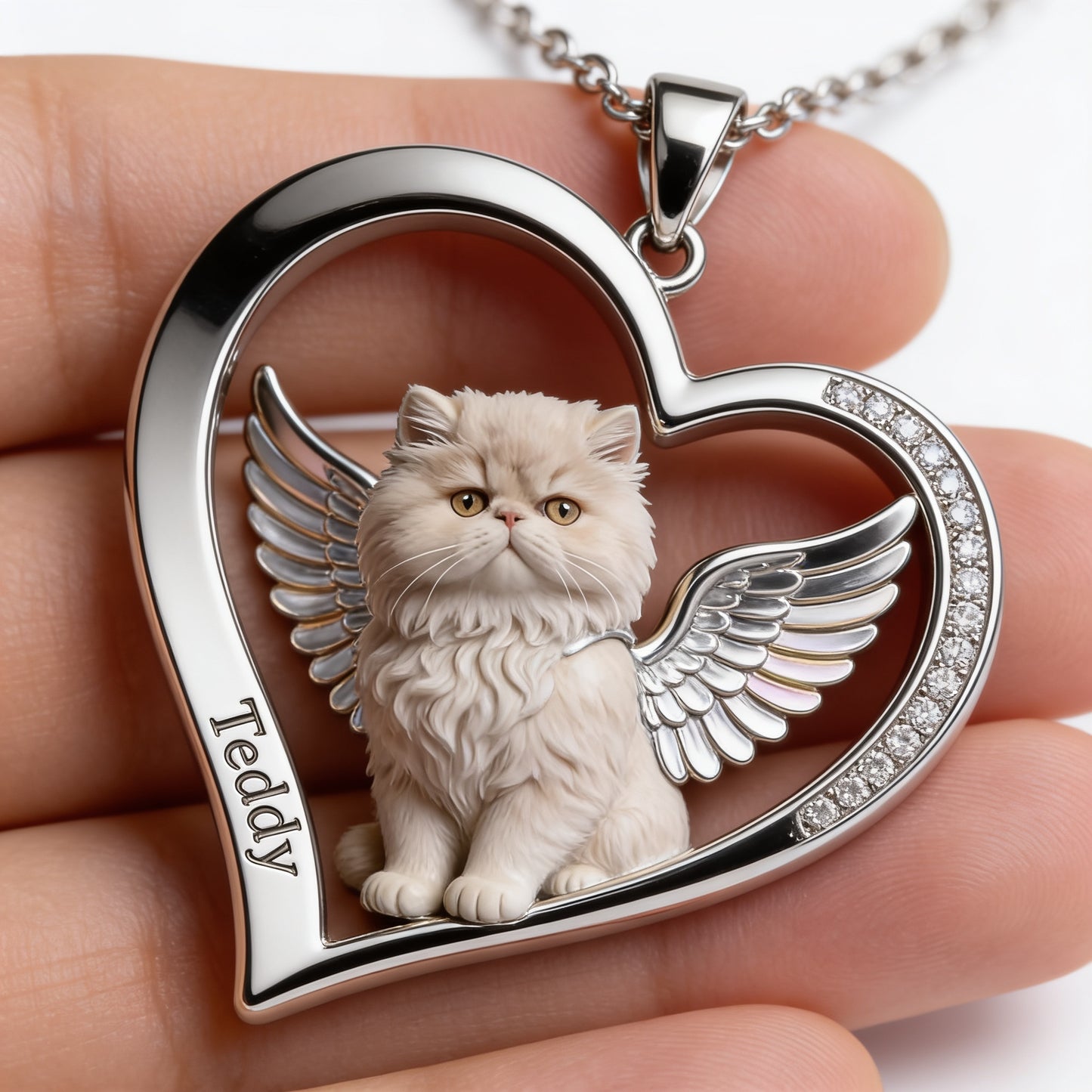 Collier pendentif en métal personnalisé avec photo - Collier commémoratif en forme de pendentif en métal -